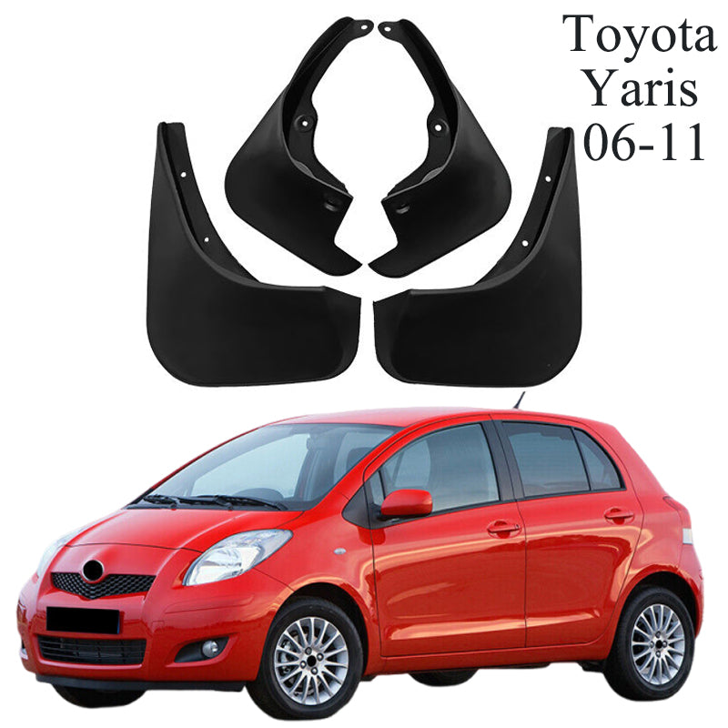 Mud Flaps Mud Guards Fit for 2006-2024 Toyota Yaris , Front & Rear Mud Splash Guards Accessories - 4 Pcs