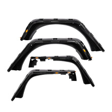 Load image into Gallery viewer, Front & Rear Fender Flares Kit for 2007-2018 Jeep Wrangler JK - Set of 4 with LED Lights