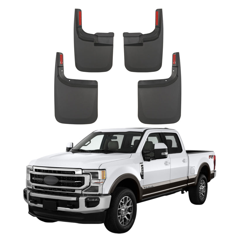 Mud Flaps for 2017-2024 Ford F-250 F-350 (4PCS) - Front & Rear Splash Guards