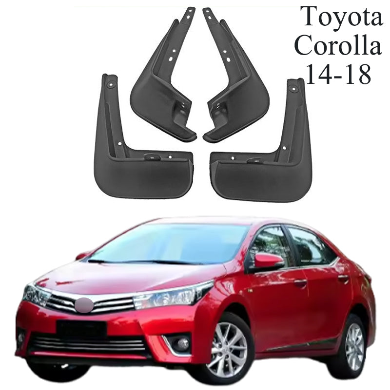 Mud Flaps Kit for Toyota Corolla (1993-2024) - Durable Front and Rear Splash Guards, 4-Piece Set