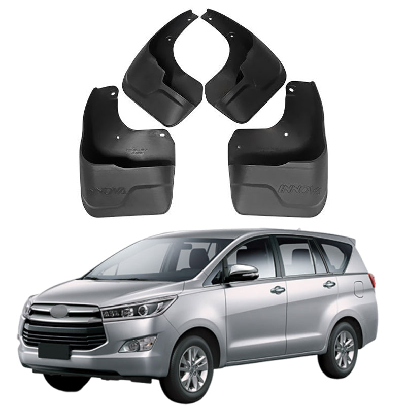 Mud Flaps Mud Guards Fit for 2016-2021 Toyota INNOVA, Front & Rear Mud Splash Guards Accessories - 4 Pcs