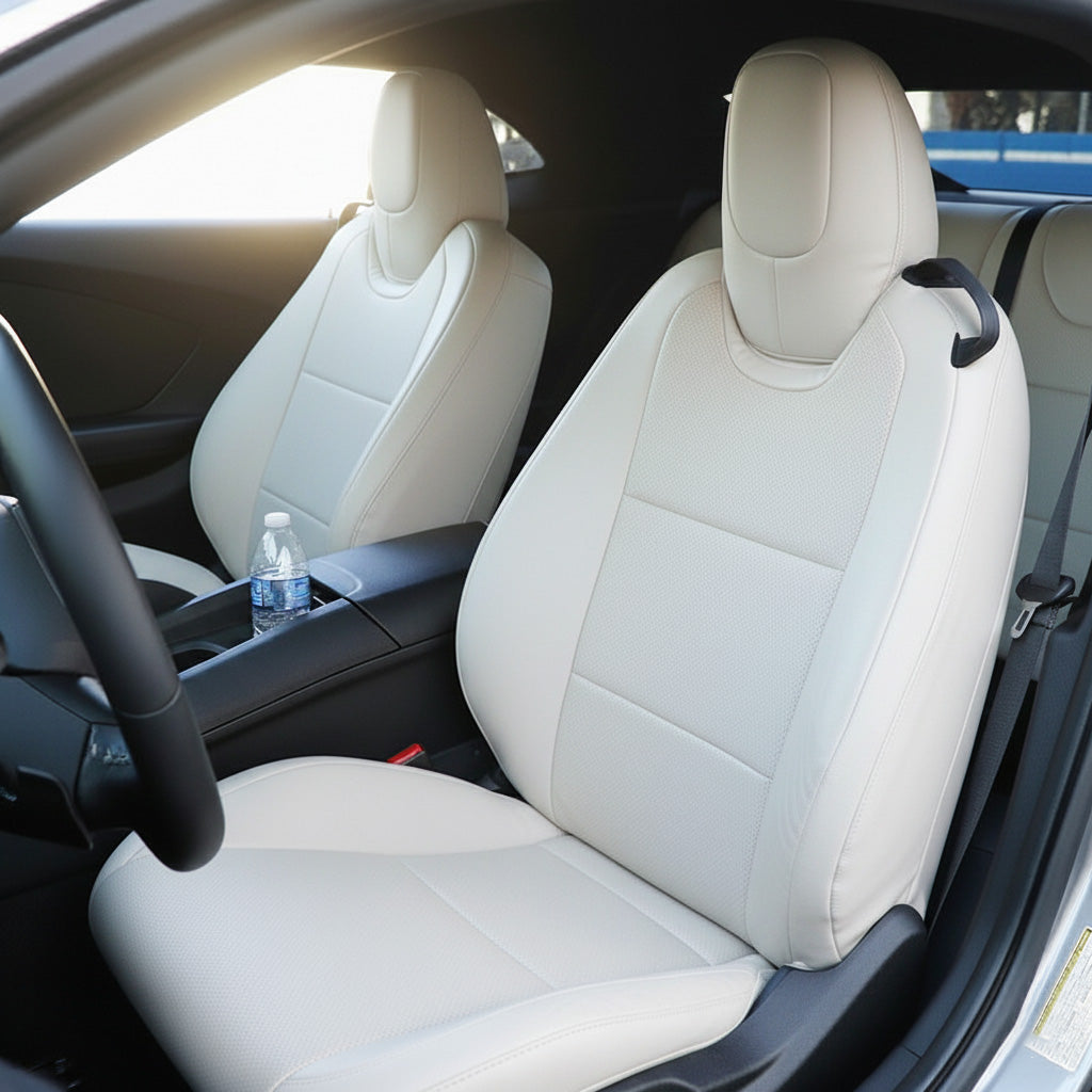Chevy Camaro Coupe Seat Covers (2010–2015, LT/LS/RS/SS) – Custom Fit Full Set, Waterproof Faux Leather