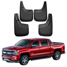 Load image into Gallery viewer, Mud Flaps for Trucks Mud Guards Compatible with 2014-2024 Chevrolet Silverado,4pcs Splash Guards Front & Rear