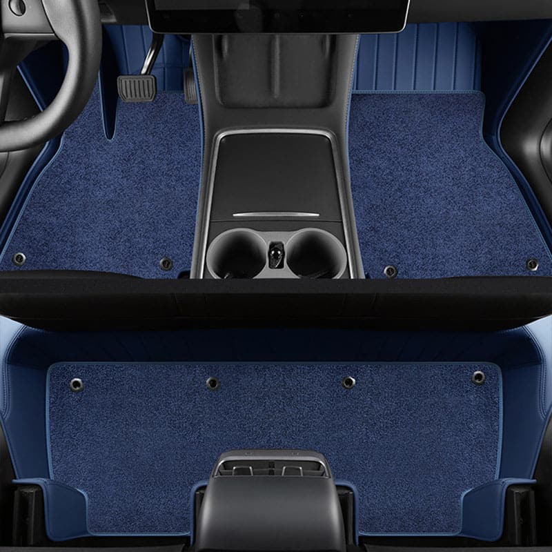 Special for Tesla Model S 2012-2024 360° Full Wrap All-Weather Leather Floor Mat