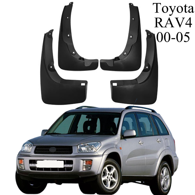 Mud Flaps Compatible with Toyota RAV4 (2000-2024) - Front & Rear Splash Guards, 4PCS/Set
