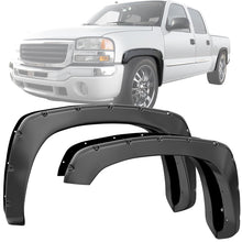 Load image into Gallery viewer, Front & Rear Fender Flares Kit – Compatible with 1999-2013 Chevy Silverado/GMC Sierra 1500, 2500HD, 3500HD