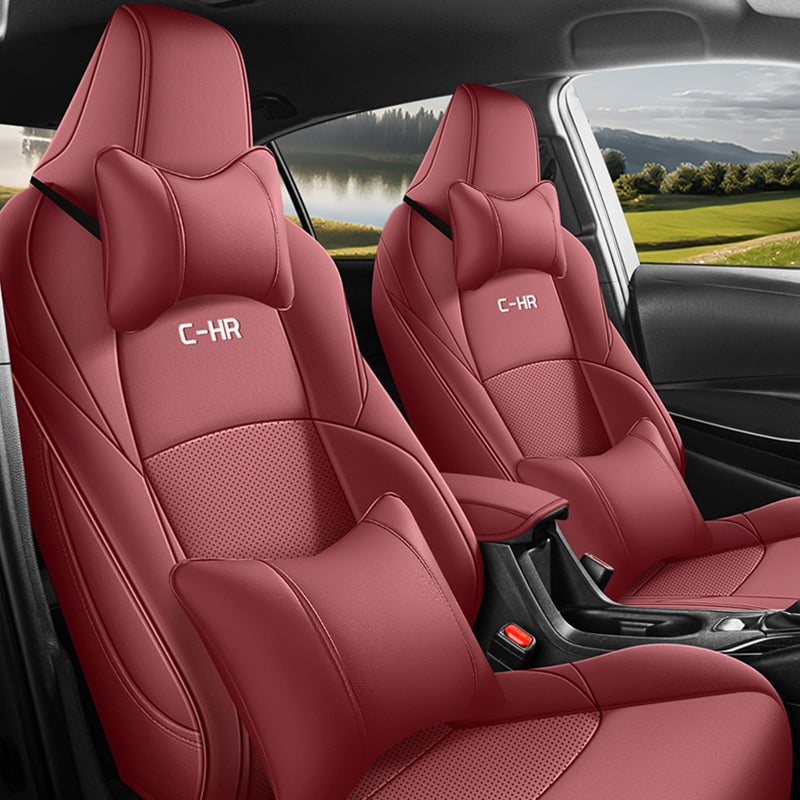 Custom Leather Car Seat Cover Full Set For Toyota CHR 2017-2025