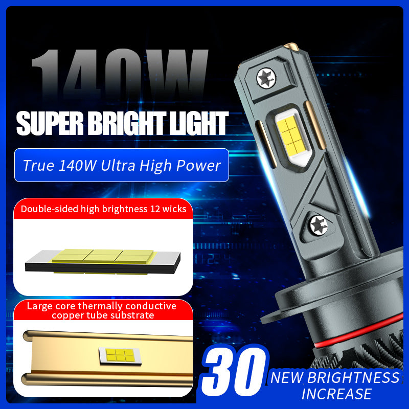 LED Headlight Bulbs, H11/H4/9005 (HB3)/9006 (HB4) Compatible, 140W 65800 LM 6000K (2-Pack)