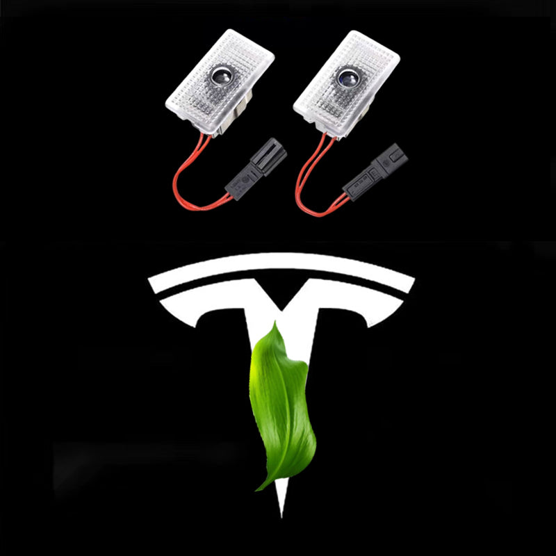 Car Door Lights for Tesla Model 3/Y/X/S Logo Projector,LED Welcome Lights