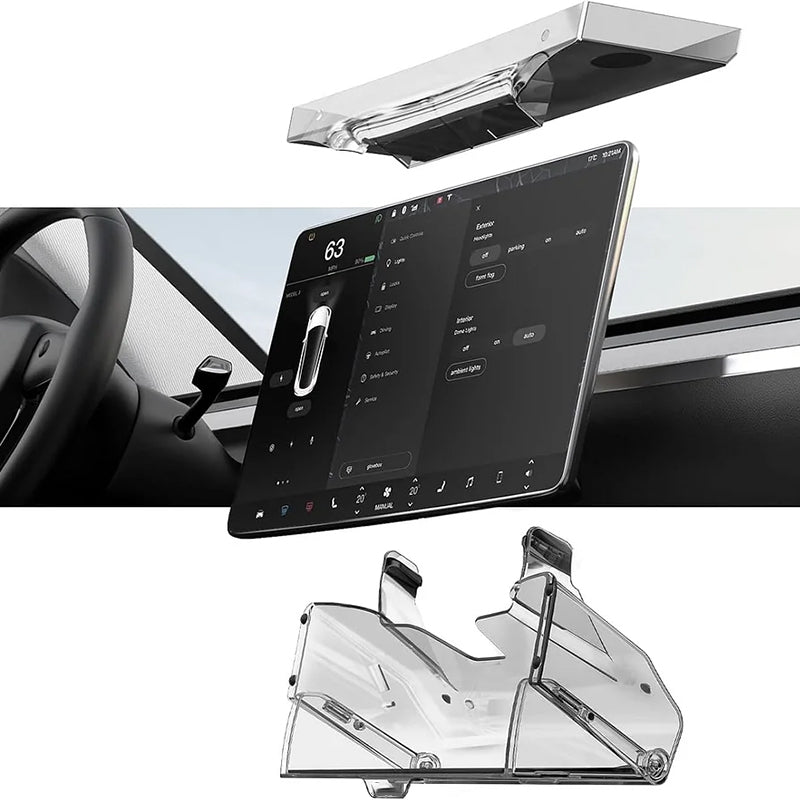 Hidden Foldable Central Control Screen Lower Storage Box for Tesla Model 3/Y