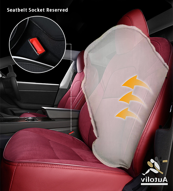 Custom Alcantara Leather Seat Cover For Tesla Model 3/Highland/Y/Juniper (2016-2025) - Full Set