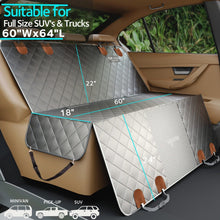 Load image into Gallery viewer, Dog Car Seat Cover - Machine Washable Waterproof Pet Hammock , Scratchproof and Nonslip Backseat Protection for Car, Truck and SUV