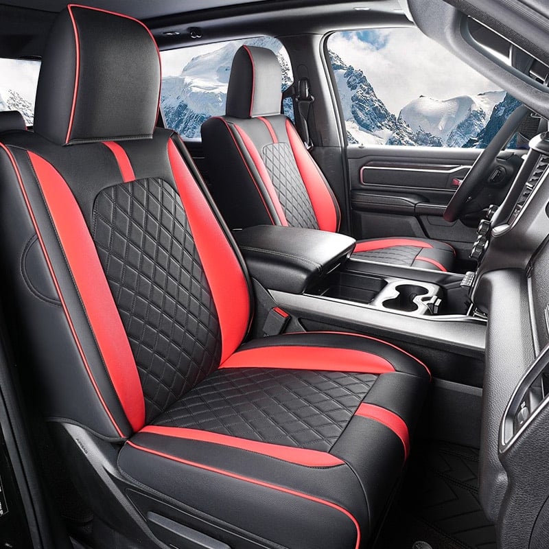 Luxury All-inclusive Car Seat Covers Full Set Custom For Dodge Ram  Compatible with Ram 1500(2019-2025)