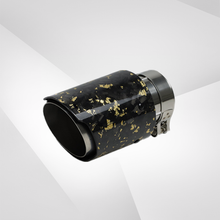 Load image into Gallery viewer, Universal Carbon Fiber Forged Pattern Exhaust Tip - Multicolor Stainless Steel Tailpipe Upgrade