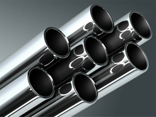 Load image into Gallery viewer, Dual Slant-Cut Stainless Steel Exhaust Tip – 10" Long Blue, Black, Silver Universal Bolt-On Exhaust Pipe