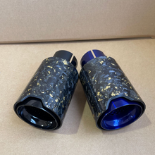 Load image into Gallery viewer, Floral Satin Carbon Fiber Exhaust Tips for BMW M2/M3/M4 - Custom Style