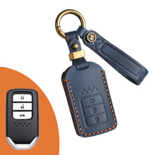 Load image into Gallery viewer, Genuine Leather Key Fob Cover for Honda Civic, Accord, Pilot, CR-V, HR-V, Insight, Odyssey