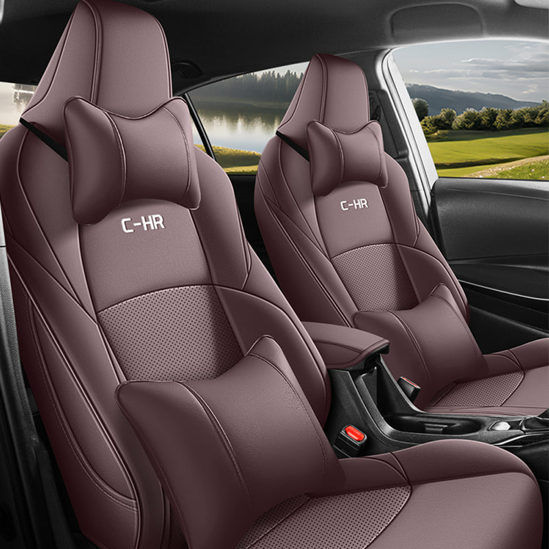 Custom Leather Car Seat Cover Full Set For Toyota CHR 2017-2025