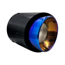 Load image into Gallery viewer, Black Carbon Fiber Exhaust Muffler Tip for Mini Cooper & BMW MINI (R55-R61, F54-F60)