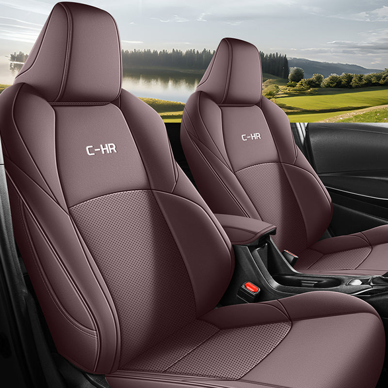 Custom Leather Car Seat Cover Full Set For Toyota CHR 2017-2025