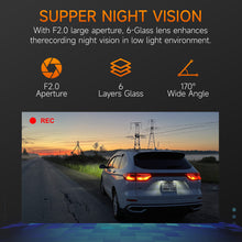Load image into Gallery viewer, 2025 New 4K Dash Cam Front and Rear with WiFi & GPS, Mini Hidden Car Camera Recorder