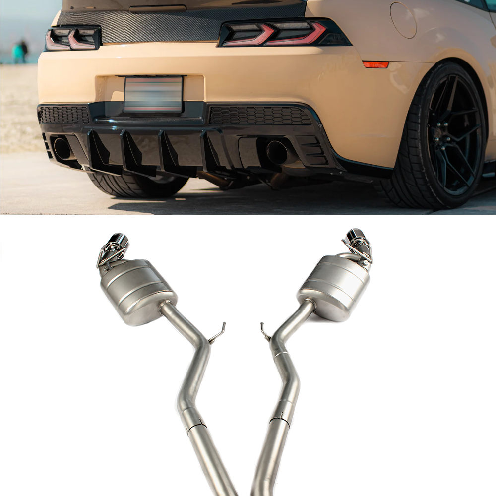 Catback Exhaust for 2012–2015 Camaro LT/1LT/2LT/RS V6 3.6L | Stainless or Titanium