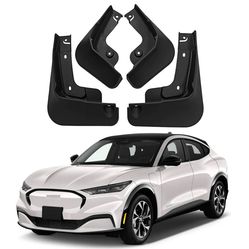 Mud Flaps for Mustang Mach E 2021-2024 - Front & Rear Mud Flaps Splash Guards Mudguards Exterior Accessories for Mach-E, NO Need to Drill Holes (4PCS)