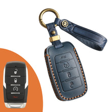 Load image into Gallery viewer, Genuine Leather Key Fob Case Compatible with RAM 1500, 2500, 3500, 4500, 5500 Pickup Trucks