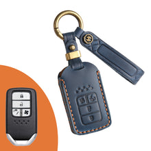 Load image into Gallery viewer, Genuine Leather Key Fob Cover for Honda Civic, Accord, Pilot, CR-V, HR-V, Insight, Odyssey