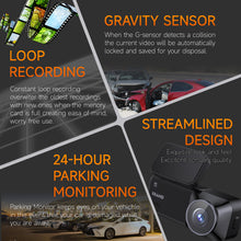 Load image into Gallery viewer, 2025 New 4K Dash Cam Front and Rear with WiFi & GPS, Mini Hidden Car Camera Recorder
