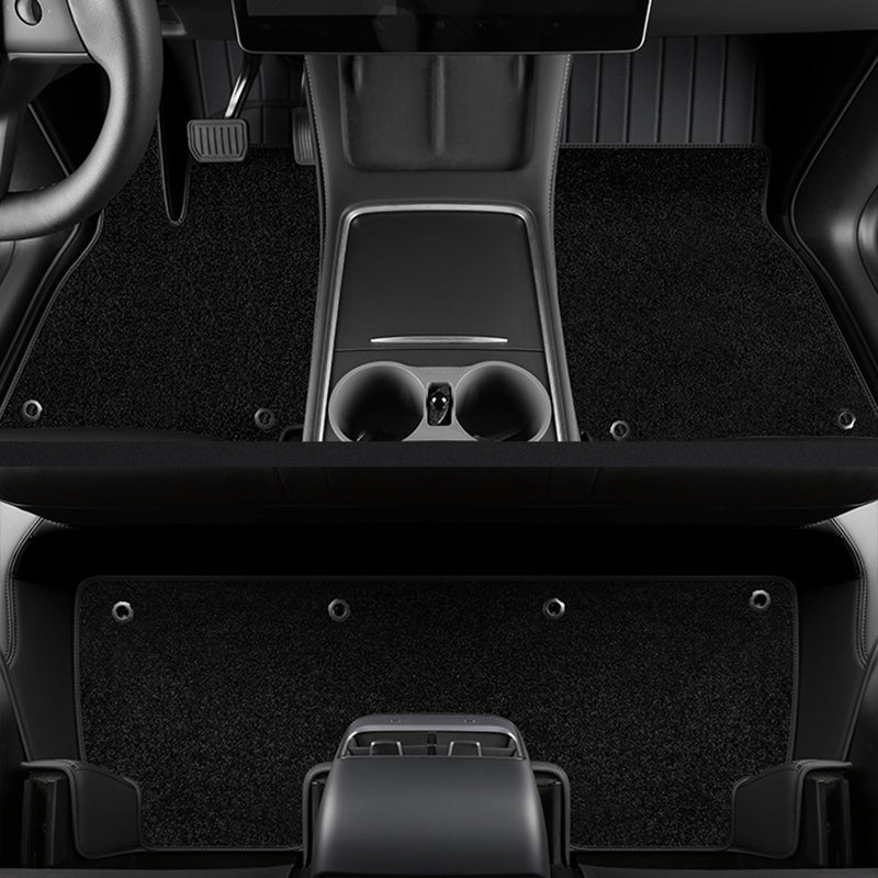 Special for Tesla Model S 2012-2024 360° Full Wrap All-Weather Leather Floor Mat