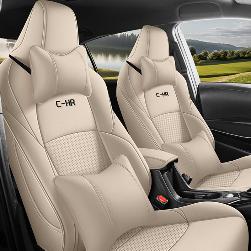 Custom Leather Car Seat Cover Full Set For Toyota CHR 2017-2025