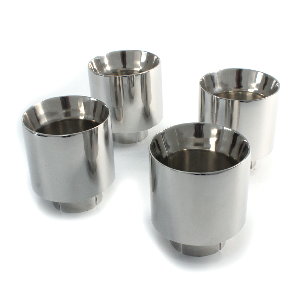 Chrome Exhaust Tip 4''/5'' – Slant/Straight Cut for Dodge Charger & Ford Mustang