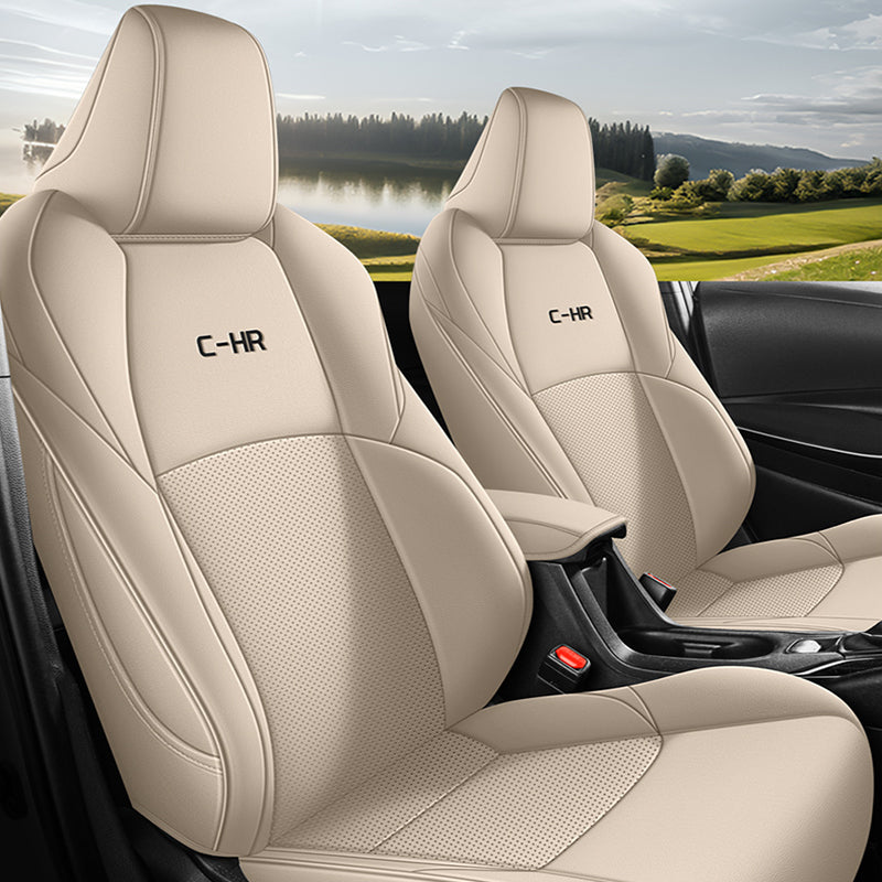 Custom Leather Car Seat Cover Full Set For Toyota CHR 2017-2025