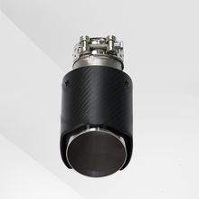Load image into Gallery viewer, Universal Black Carbon Fiber Wave Lace Carbon Fiber Exhaust Tip