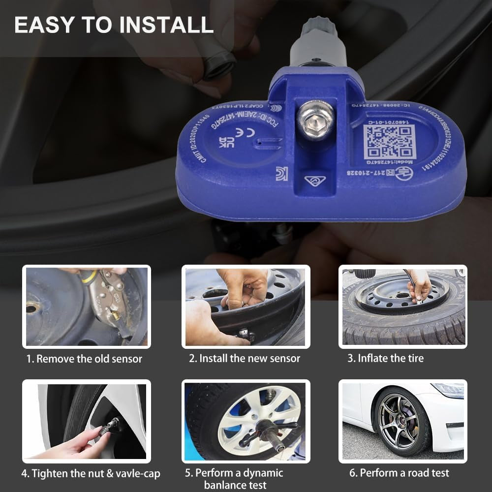 Bluetooth TPMS Sensor for Tesla Model 3 Y S X | OEM 1490701-01-B | 2018–2023 Tire Pressure Monitor