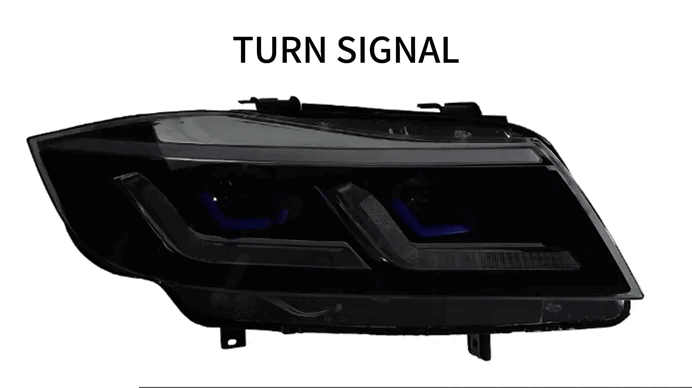 Applicable to 2005-2012 BMW 3 Series E90 LED Headlight Assembly Upgrade Version, Streamer Turn Signal