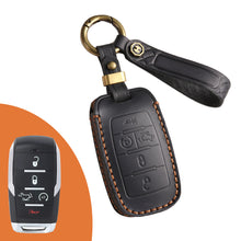 Load image into Gallery viewer, Genuine Leather Key Fob Case Compatible with RAM 1500, 2500, 3500, 4500, 5500 Pickup Trucks