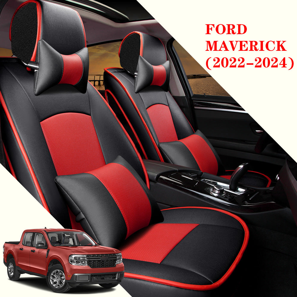 Custom Fit Leather Seat Covers for Ford Maverick (2022–2024) – Full Set