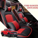 Custom Fit Leather Seat Covers for Ford Ranger (2019–2024) – Full Set by Amancarport
