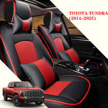 Load image into Gallery viewer, Leather Car Seat Covers for Toyota Tundra 2014–2025 – Full Set, Custom Fit