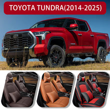 Load image into Gallery viewer, Leather Car Seat Covers for Toyota Tundra 2014–2025 – Full Set, Custom Fit
