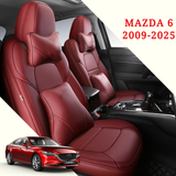 Custom Fit 360° Leather Seat Covers for Mazda 6 (2009–2025) – Full Wrap, Luxury Style