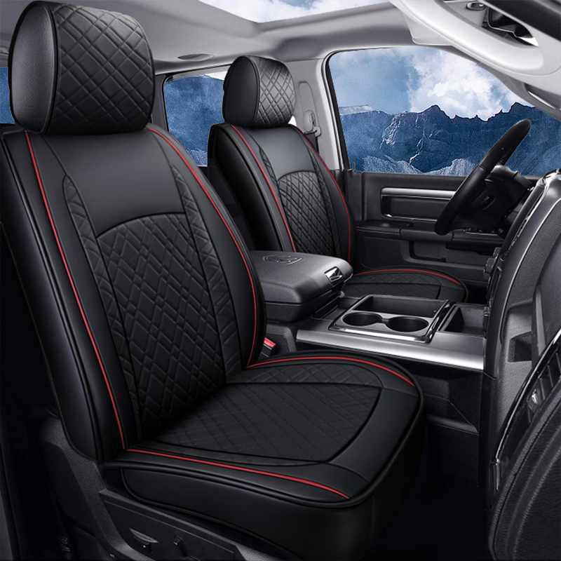 Custom For Dodge Ram Car Seat Covers Full Set Compatible with Ram 1500(2009-2025), Ram 2500(2010-2025), Ram 3500(2010-2025)