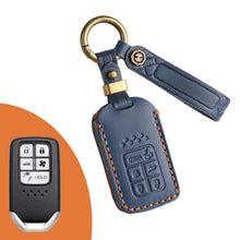 Load image into Gallery viewer, Genuine Leather Key Fob Cover for Honda Civic, Accord, Pilot, CR-V, HR-V, Insight, Odyssey