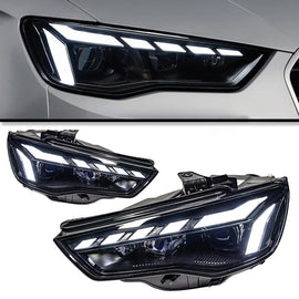 LED Headlights for Audi A3 2013-2020 – DRL, Projector Lens, Full Upgrade Kit