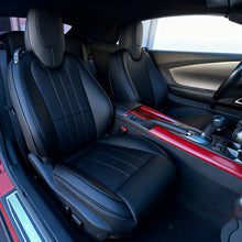 Load image into Gallery viewer, Chevy Camaro Coupe Seat Covers (2010–2015, LT/LS/RS/SS) – Custom Fit Full Set, Waterproof Faux Leather