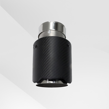 Load image into Gallery viewer, Universal Black Carbon Fiber Wave Lace Carbon Fiber Exhaust Tip