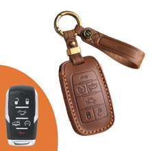 Load image into Gallery viewer, Genuine Leather Key Fob Case Compatible with RAM 1500, 2500, 3500, 4500, 5500 Pickup Trucks