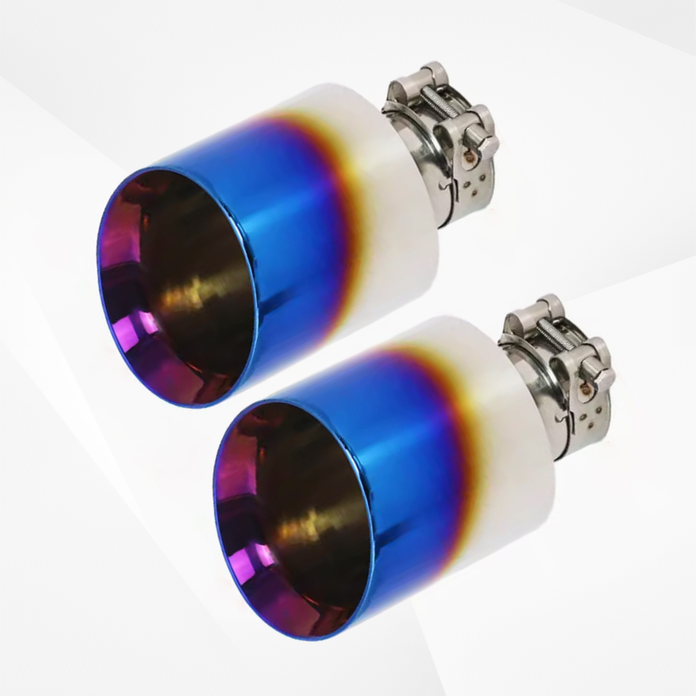 5" Exhaust Tips for Dodge Charger/Pickup – Chrome or Black Finish, Bolt-On Upgrade